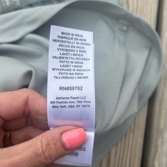 Adrianna Papell Embellished Sequined Sleeveless Sheath Dress Size 14 Beaded - Picture 16 of 16